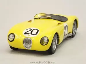 Jaguar C Type XKC 0047 Ecurie Francorchamps-Le Mans 1953 Lauren 1:43 BRUMM R359 - Foto 1 di 1