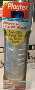 🧸VINTAGE 1998 8oz Playtex EAZY FEED Drop-In Baby Nurser Bottle Holder wFLATTOP - Picture 1 of 13