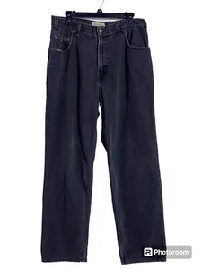 Vintage 90’s Old Navy Jeans Mens 35x30 Black Baggy Skater Denim - Picture 1 of 10