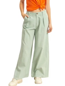 Mint High Waist Basic Wide Leg Pants - Picture 1 of 4