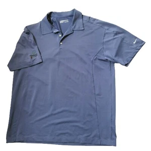 Nike Maglia Golf Uomo Xlarge Blu Nike Fit Manica Secca Ricamo 3 Bottoni - Foto 1 di 5