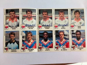 sympa lot de carte 1990 - 90 France / Lille Lyon stickers ( panini ) 1 - Imagen 1 de 1