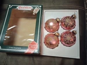 Vintage KUGELGRUSS Tradition Glass Christmas Ornaments - Picture 1 of 2