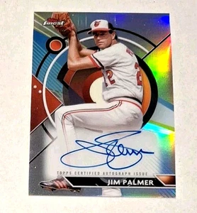 2023 Topps Finest Autographs #FA-JP Jim Palmer Autograph On Card Auto Orioles - Bild 1 von 2