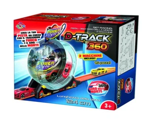 D-TRACK 360° - Pista macchinine giocattolo per bambini - Pista lunga 124 cm  - Foto 1 di 2
