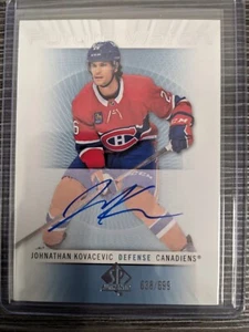 2022-23 SP Authentic Future Watch Auto Johnathan Kovacevic /699 #RFWA-JK - Picture 1 of 2
