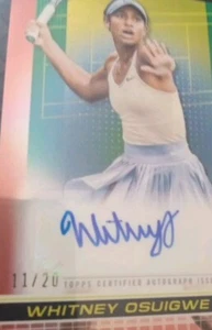 /20 Whitney Osuigwe Autograph  - Picture 1 of 4