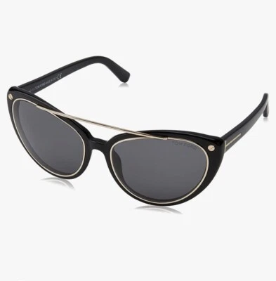 Óculos de Sol Feminino Tom Ford Ft0384 Olho de Gato 100% Proteção UV 58MM NOVO - Imagem 1 de 4