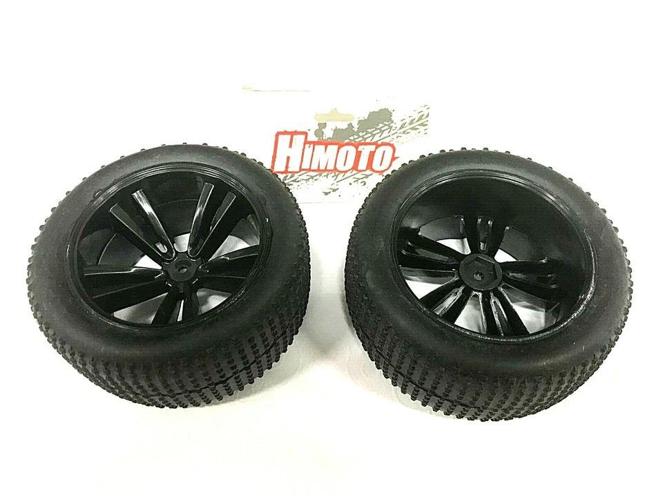 Himoto 1 Satz Reifen Black Truggy v/h 12 mm Aufnahme ca. 110 mm - Bild 1 von 2