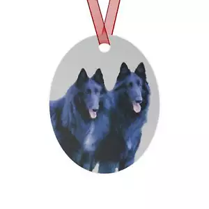 Belgian Shepherd Metal Ornaments - Add a Whimsical Touch to Your Christmas Tree - Picture 1 of 4