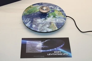 2024 Chad Levitating UFO 20g .999 Silver Antiqued Coin Earth Display limited ed. - Picture 1 of 8