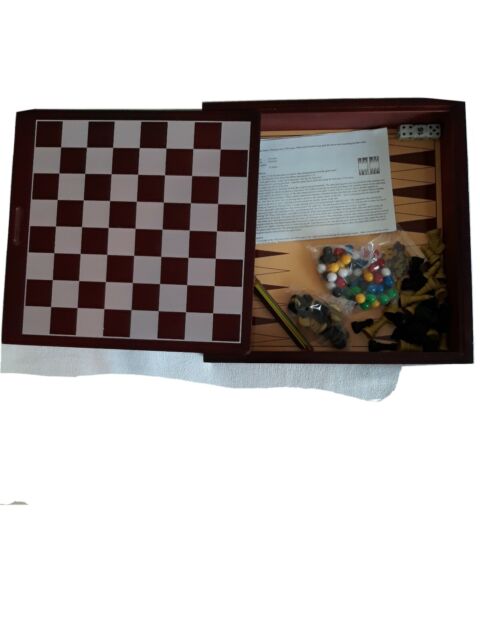 Chaturanga Front Porch Classics Game Bookshelf Edition w/ Wooden Box India  Chess