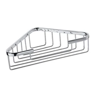 Cesta de jabón de esquina BYTRO latón pulido 150x245x60 mm para baño y WC >> para perforar - Imagen 1 de 7