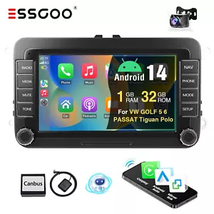 Für VW GOLF 5 6 Passat Polo Tiguan Apple Carplay Android 14 Autoradio GPS Navi - Bild 1 von 15