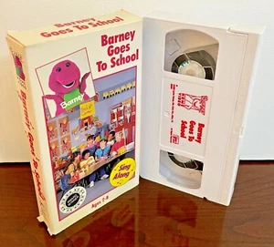 Barney & Backyard Gang Goes To School VHS 1989 Lyons Sing Along RARE! - Picture 1 of 3