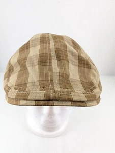 Goorin Bros Newsboy Cap Brown Plaid Polyester 103-1533 Size Medium - Picture 1 of 11