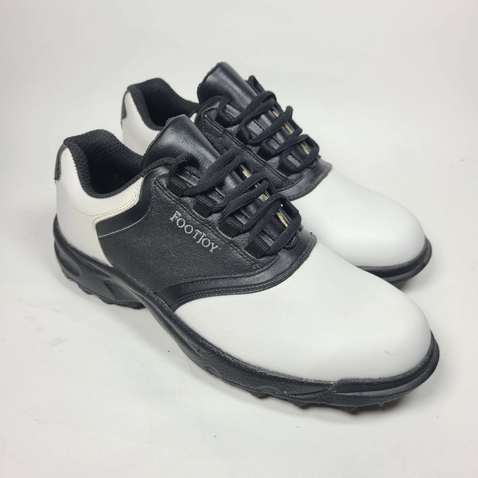 Greenjoys Golf Shoes Cleats White 