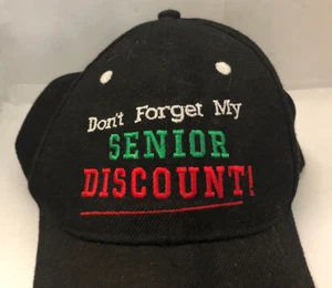 Don't Forget My Senior Discout Black Trucker Hat Baseball Cap Pre-owned - Picture 1 of 5