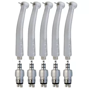 Acoplador de pieza de mano de turbina dental de alta velocidad 5 piezas COXO estilo Sinol de 4 orificios CX227-W - Imagen 1 de 24