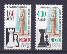 Chess, Ajedrez, Schach  1978 MEXICO World Juniores Campionship Mi. 1601/02  MNH