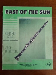 East of the Sun Klarinette Solo von Carl Barriteau Vintage Notenbuch - Bild 1 von 3