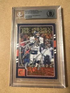 2016 Donruss Optic #17 Peyton Manning Signed Silver Auto Card BAS HOF Sheriff ๐ฅ - Picture 1 of 2