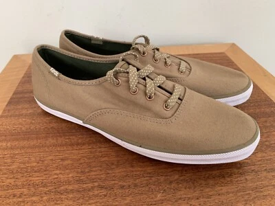 NUEVO Keds Champion KHAKI Lunares Cordones Zapatos Atléticos Tenis Para Mujer 9 Foto 1 de 4