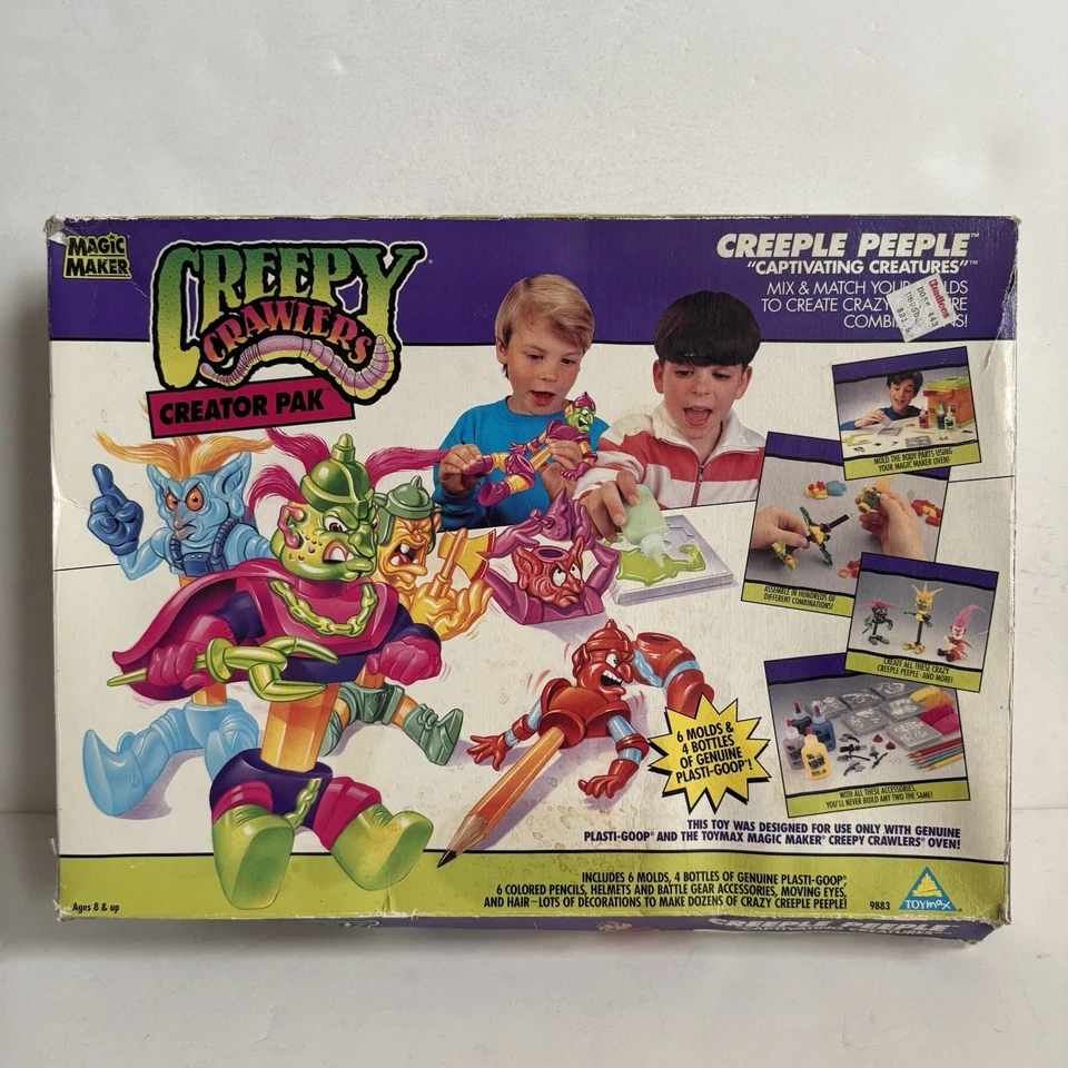 VTG 1993 Creepy Crawlers Creator Pak Captivating Creatures Creeple People READ - Image 1 of 4