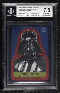 1999 Star Wars Chrome Archives Double-Sided Chromium Darth Vader #D1 BGS 7.5 0q3 - Picture 1 of 3