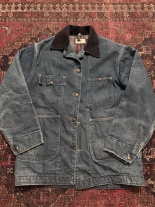 Vintage Montgomery Ward Power House Chore Jacket Denim Jean Mens Sz 44 - Picture 1 of 7