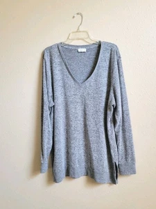 Lucky Brand Damen V-Ausschnitt Langarm mit Schlitz weich bequem Top Gr. XXL  - Bild 1 von 17