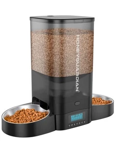 5L Automatic Cat Feeder for Two Cats, Cat Food Dispenser with Stainless Steel... - Picture 1 of 7