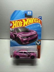 Hot Wheels 20 Dodge Charger Hellcat Muscle Mania #240 Pink - Picture 1 of 3