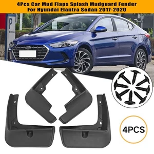 4Pcs Car Mud Flaps Splash Mudguard Fender For Hyundai Elantra Sedan 2017-2020 - Picture 1 of 15