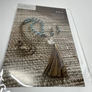 Annie's Simply Beads Kit del Mes Aria BD132 Turquesa Cuentas Gamuza Borla  - Imagen 1 de 3