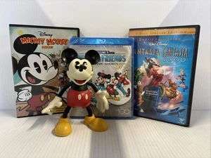 Figura Vinilo Mickey Mouse 6" Extremidades Movibles con DVD Lote Mickey & Friends NUEVO - Imagen 1 de 3