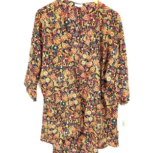 LuLaRoe Lindsay Multicolor Paisley Print Kimono open cover M - Imagen 1 de 7