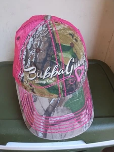 Cappello berretto Bubba Gump Shrimp Co. donna camionista maglia snapback rosa mimetico poli cotone - Foto 1 di 13