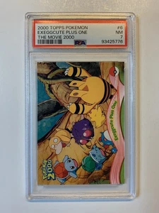 Topps Pokemon the Movie 2000 #6 Exeggcute Plus One PSA 7 Near Mint - Picture 1 of 2