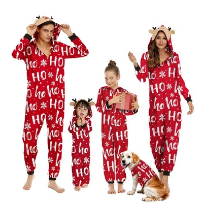 Conjunto de pijama de Navidad a juego Neufigr Family rojo mediano de vacaciones Foto 1 de 4