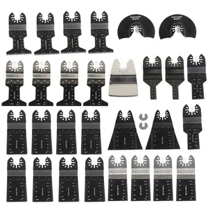 31Pcs Universal Wood Metal Drywall Oscillating Tool Saw Blade For Metal Wood ^ - Picture 1 of 17