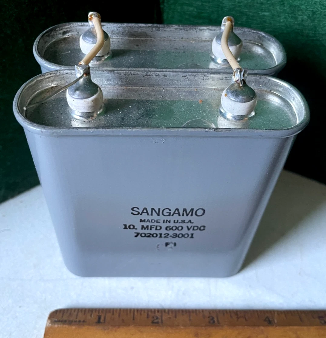 米国SANGAMOコンデンサー2個 米国SANGAMOコンデンサー2個 米国SANGAMO