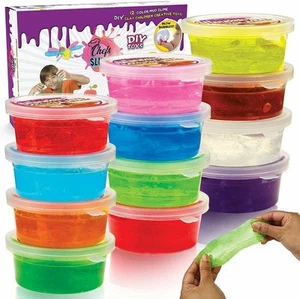Baña de barro de cristal mágico ChefSlime esponjosa no pegajosa elástica súper suave limo 12 piezas - Imagen 1 de 4
