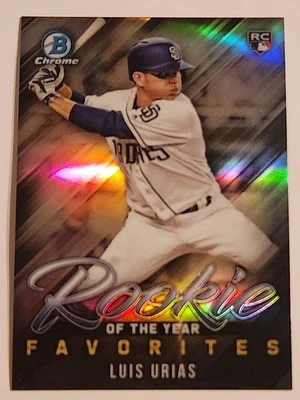 2019 Topps Bowman Chrome Rookie Favorites Luis Urias # 4 - Image 1 of 2