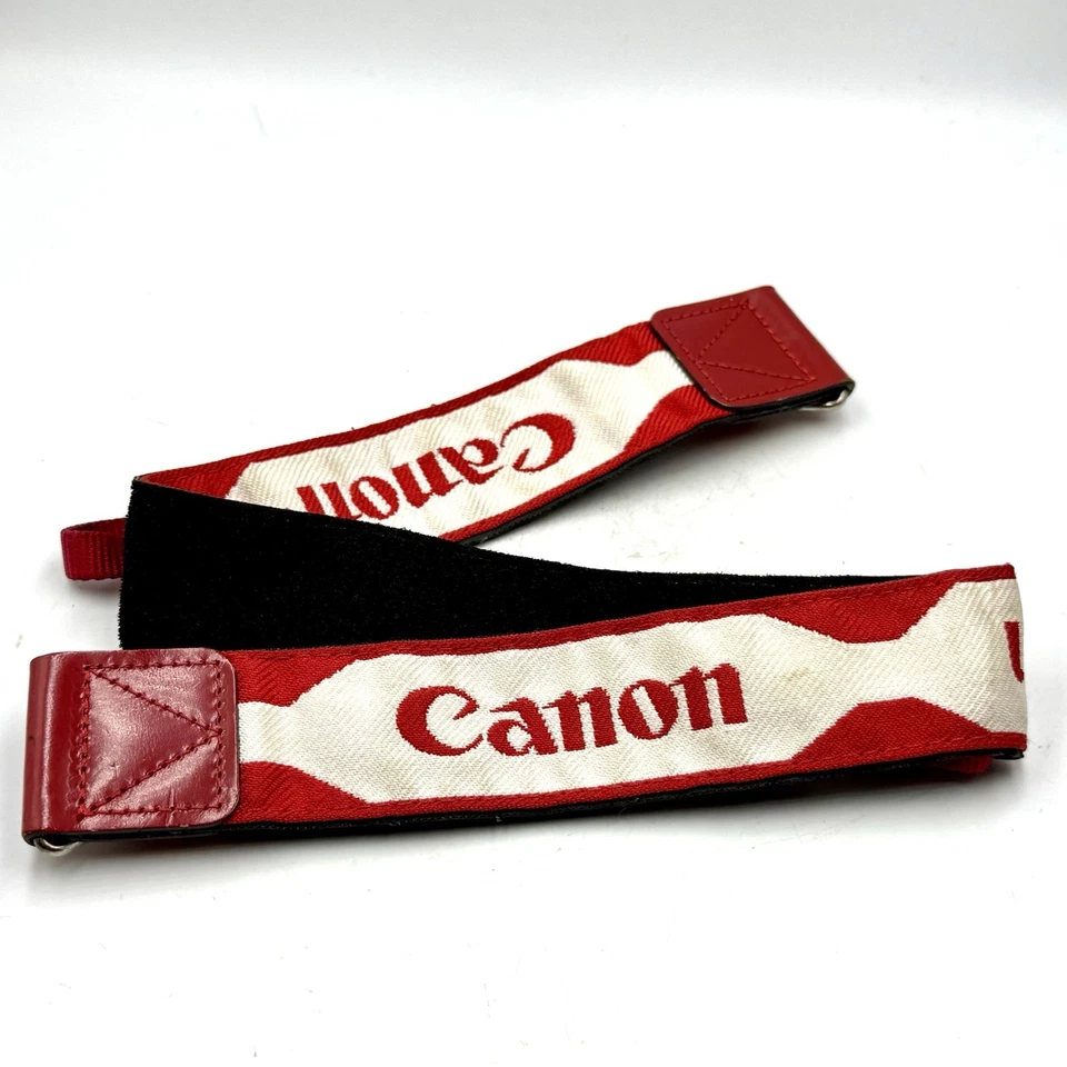 [Casi Como Nuevo] Correa para Cuello Cámara Canon Rojo/Blanco de Japón Foto 1 de 4