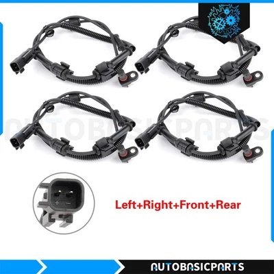 Front Rear&LH & RH ABS Speed Sensor Fits Ford F-550 Super Duty 2011-2012 4 pcs - Image 1 of 4