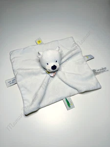 Doudou Plat Carré Ours Bleu Lion Crocodile Mon Petit Doudou - Bout'chou Monoprix - Picture 1 of 4