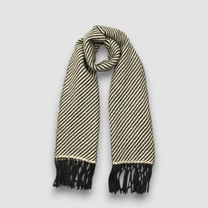 Vintage Courreges Wool Scarf Classic Fringe Christmas Winter Neckwear Scarves - Picture 1 of 5