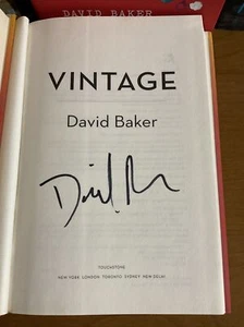 Vintage A Novel Hardcover David Baker AUTOGRAPH SIGNED BOOK RARE LOVE OFFERS SEE - Bild 1 von 7
