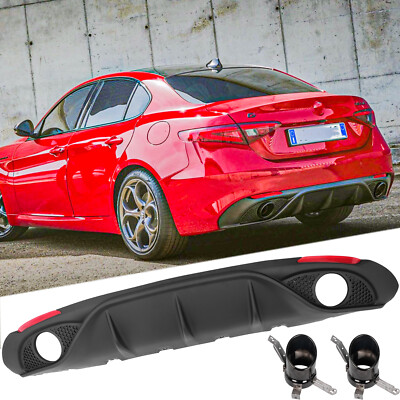 For 2016+ Alfa Romeo Giulia Rear Bumper Matt ...